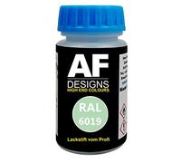 Alex Flittner Designs Stylo Peinture Ral Tous Farbcodes Terne Mat 50ml Séchage Rapide Vernis Voiture Peinture de Laura Reperaturstift - RAL6019 Blanc Vert