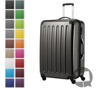 Alex - Grande valise rigide pour bagages enregistrés avec extension Trolley Valise à roulettes Check-In Valise de voyage XL 75 cm, 119 L, 4 roulettes, brillant,Graphite