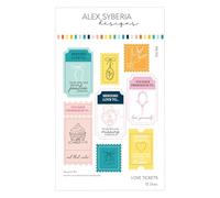 Alex Syberia Designs - Ensemble de matrices de découpe Love Tickets