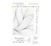 Alex Syberia Designs - Ensemble de tampons de fond abstrait 6 x 8