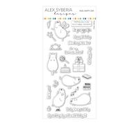 Alex Syberia Designs - Ensemble de tampons Hog Happy Day