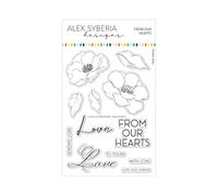 Alex Syberia Designs From Our Hearts Lot de 4 x 6 tampons