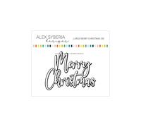 Alex Syberia Designs - Grande matrice de découpe Merry Christmas