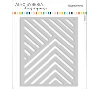 Alex Syberia Designs Pochoir moderne à rayures
