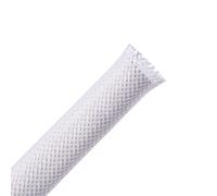Alex Tech 13mm-7.5m Gaine Câble Tressée Extensible Manchon de Câble Cache Fil Rangement Câble Protege Câble pour Câbles Automobiles Fils - Blanc