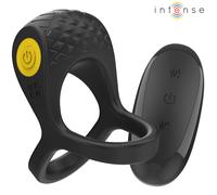 Alex Vibrateur Double Anneau Pénis 10 Vibrations Noir