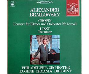 Alexander Brailowsky / Frédéric Chopin , Franz Liszt , Eugene Ormandy , Dirigent The Philadelphia Orchestra - Concerto No. 1 En Mi Mineur · Totentanz - CBS - S 61015, CBS - MS 6252