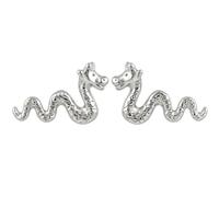 Alexander Castle Boucles D'oreilles en Argent Sterling 925 Représentant le Monstre du Loch Ness Écossais 13mm x 8mm Présentées dans un Coffret Cadeau Bijoux