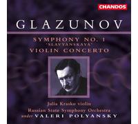 Alexander Glazunov - Glazunov, ref. 9751 : Symphony, numéro 1 - Violin Concerto