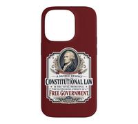 Alexander Hamilton Constitution américaine Citation Gratuite du Gouvernement Coque pour iPhone 14 Pro