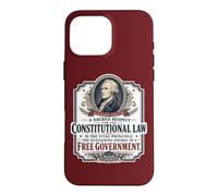 Alexander Hamilton Constitution américaine Citation Gratuite du Gouvernement Coque pour iPhone 16 Pro Max