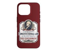 Alexander Hamilton Constitution américaine Citation Gratuite du Gouvernement Coque pour iPhone 16 Pro
