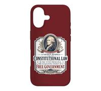 Alexander Hamilton Constitution américaine Citation Gratuite du Gouvernement Coque pour iPhone 17