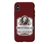 Alexander Hamilton Constitution américaine Citation Gratuite du Gouvernement Coque pour iPhone X/XS