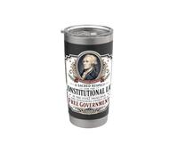 Alexander Hamilton Constitution américaine Citation gratuite du gouvernement Gobelet isotherme en acier inoxydable double paroi