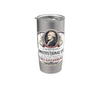 Alexander Hamilton Constitution américaine Citation gratuite du gouvernement Gobelet isotherme en acier inoxydable double paroi
