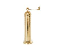 Alexander Home Moulin à sel grec original en laiton 20,3 cm - Moulin à sel manuel européen rechargeable