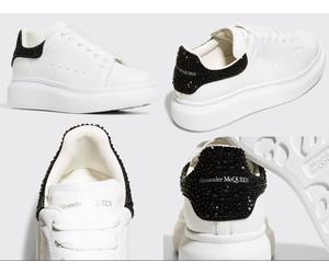 Alexander McQueen Enfants Baskets Surdimensionnées Embellies De Cristal 32