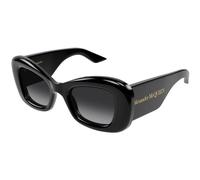 Alexander McQueen Femme Alexander McQueen AM0434S 001 Lunettes de soleil Acétate Noir Gris Cat Eye Ombré