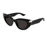 Alexander McQueen Femme Alexander McQueen AM0442S 001 Lunettes de soleil Acétate Noir Gris Cat Eye