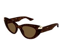 Alexander McQueen Femme Alexander McQueen AM0442S 003 Lunettes de soleil Acétate Havane Marron Cat Eye