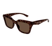 Alexander McQueen Femme Alexander McQueen AM0473S 002 Lunettes de soleil Acétate Havane Marron Carré