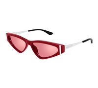 Alexander McQueen Femme Alexander McQueen AM0493S 003 Lunettes de soleil Acétate Rouge Rouge Géométrique