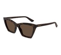 Alexander McQueen Femme Alexander McQueen AM0536S 002 Lunettes de soleil Acétate La Havane Marron Cat Eye