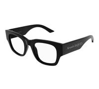 Alexander McQueen Femme AM0455O 001 Montures optiques Acétate Noir Transparent Carré