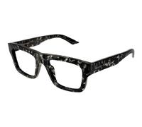 Alexander McQueen Homme Alexander McQueen AM0452O 002 Montures optiques Acétate Havane Transparent Carré