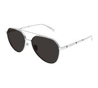 Alexander McQueen Homme Alexander McQueen AM0478S 001 Lunettes de soleil Métal Argent Gris Pilote