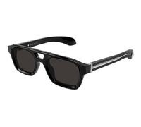Alexander McQueen Homme Alexander McQueen AM0505S 001 Lunettes de soleil Acétate Noir Gris Pilote