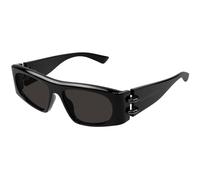 Alexander McQueen Unisex Alexander McQueen AM0471S 001 Lunettes de soleil Acétate Noir Gris Carré