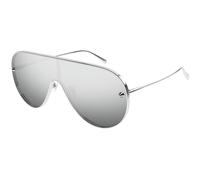 Alexander McQueen Unisex Alexander McQueen AM0481S 004 Lunettes de soleil Métal Argent Argent Pilote