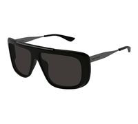 Alexander McQueen Unisex Alexander McQueen AM0492S 002 Lunettes de soleil Acétate Noir Gris Pilote