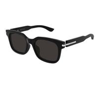 Alexander McQueen Unisex Alexander McQueen AM0496SA 001 Lunettes de soleil Acétate Noir Gris Carré