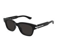 Alexander McQueen Unisex Alexander McQueen AM0497S 001 Lunettes de soleil Acétate Noir Gris Carré