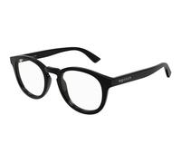 Alexander McQueen Unisex Alexander McQueen AM0514O 001 Montures optiques Acétate Noir Transparent Ronde