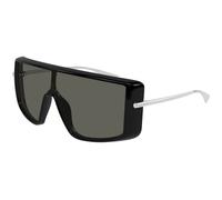 Alexander McQueen Unisex Alexander McQueen AM0524S 001 Lunettes de soleil Acétate Noir Gris Carré