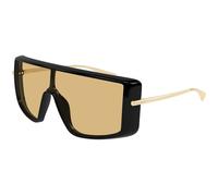 Alexander McQueen Unisex Alexander McQueen AM0524S 004 Lunettes de soleil Acétate Noir Orange Carré