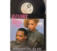 ALEXANDER O'NEAL featuring CHERRELLE - NEVER KNEW LOVE LIKE THIS BEFORE - 12 inch vinyl