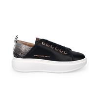 Alexander Smith - Baskets en Cuir Noir Wembley - Femme - Chaussures - Noir - Taille: 39 EU