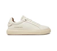 Alexander Smith, Homme, Chaussures, Blanc, Taille: 42 EU Baskets en cuir blanc avec logo doré