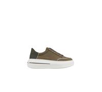 Alexander Smith - Lancaster Donna en daim vert militaire et talon en cuir gommé - Femme - Chaussures - Brun - Taille: 36 EU