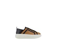 Alexander Smith - Wembley Donna en cuir beige avec nervures latérales noires et talon - Femme - Chaussures - Multicolore - Taille: 35 EU