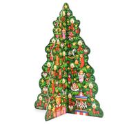 Alexander Taron Importer 11722 Korsch Advent-3-D Arbre de Nol - 13,5"" H x 10,5"" L x 0,01"" P Vert