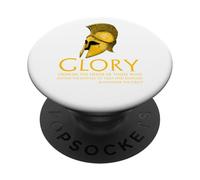 Alexander The Great Citation on Glory - Histoire Grecque Antique PopSockets PopGrip Adhésif