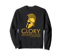 Alexander The Great Citation on Glory - Histoire Grecque Antique Sweatshirt