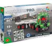 Constructor Pro Super Truck - Jeu de Construction Métallique - 867 Pièces - Camion Géant 10 en 1 à Assembler - Coffret Expert dès 8 Ans