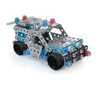 Alexander Toys Constructor - Voiture de police | Jeu de construction métal bleu/argenté